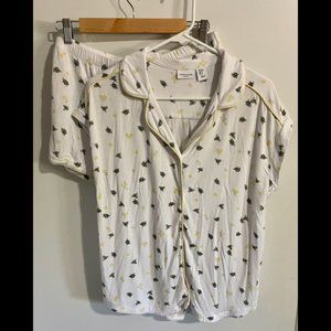 Tabatha Webb Sleepware Bumble Bee Top & Bottoms, Size M